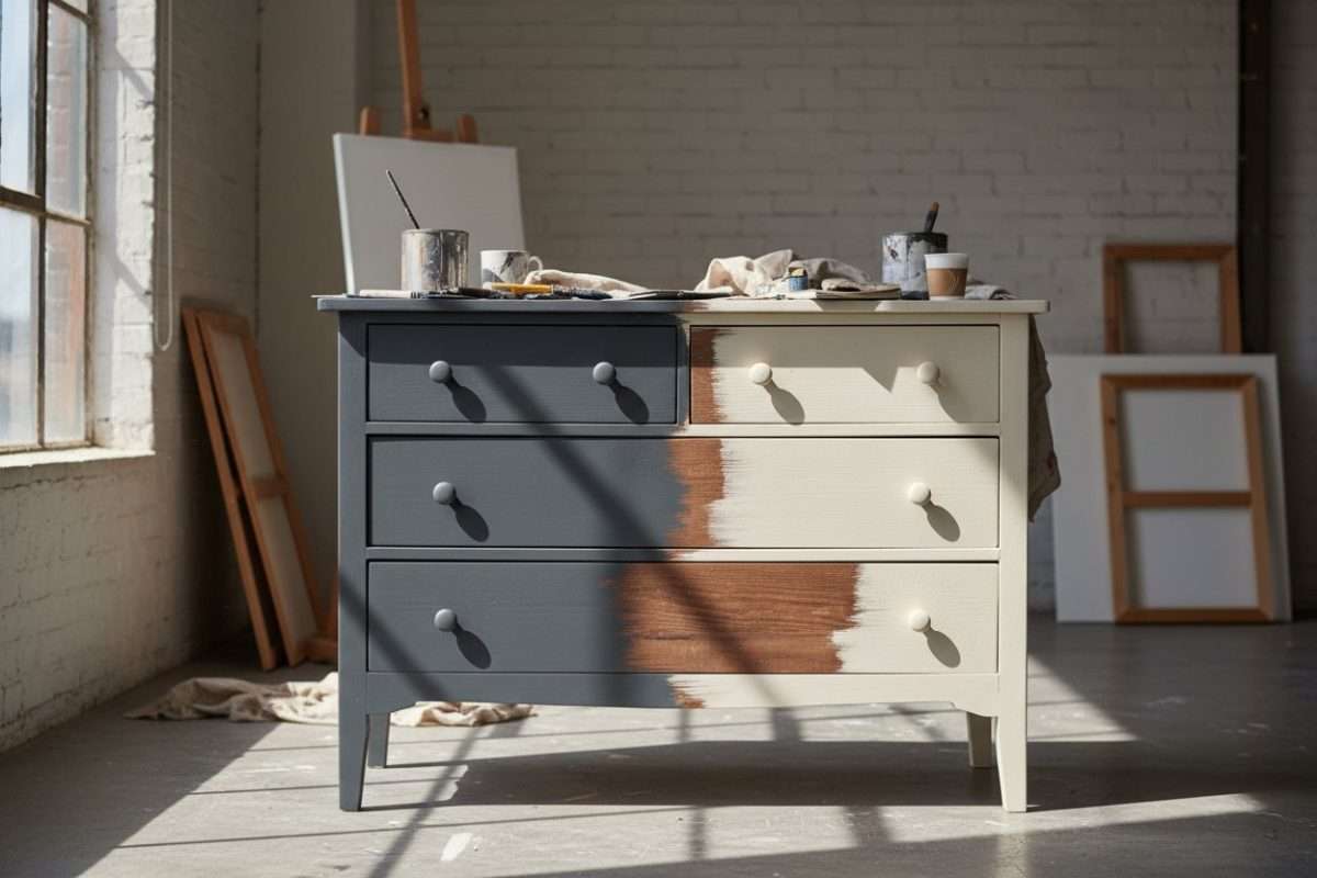 Relooking meuble : comment utiliser 2 couleurs avec style